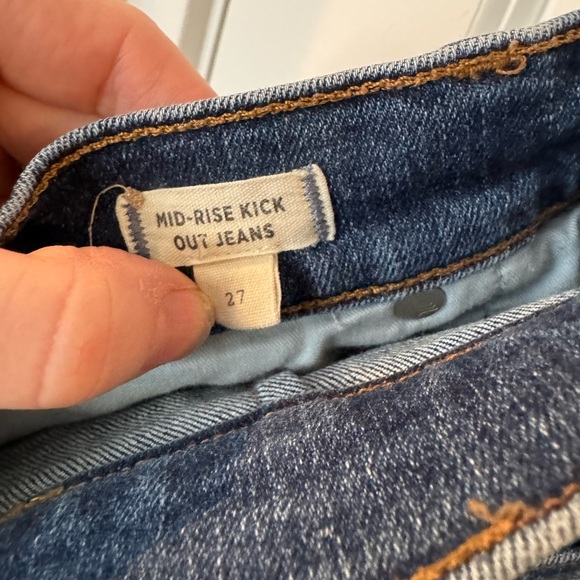 Madewell Mid-Rise Kick Out Blue Women's Jeans - Picture 4 of 4